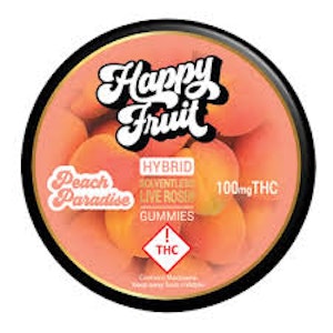 HAPPY FRUIT - Happy Fruit - Edibles - Gummies - Rosin - Peach Paradise - 100MG
