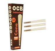 OCB Virgin | King Size | Unbleached Cones