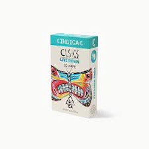 CLSICS - CLSICS Live Rosin Cartridge 1g Indica Ghost Vapor
