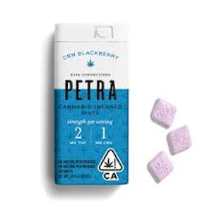 Kiva Confections - Kiva | Petra (40ct) | Blackberry CBN Mints 2.5:1| 100mg