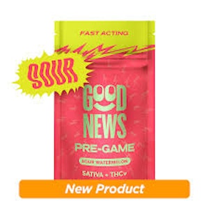 GOOD NEWS - Good News | Gummies (10ct) | Pre-Game Watermelon 1:2 THC:THCv| 100 mg