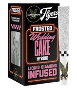 Claybourne Frosted Flyers Infused 5pk Prerolls 2.5g Wedding Cake