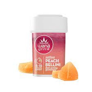 WANA - WANA | Organic Quick Gummies (10ct) | Peach Bellini | 100mg