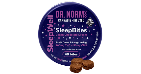 DR. NORM'S - DR NORMS | SLEEP BITES 2:1 THC/CBN - 40PK | EDIBLE