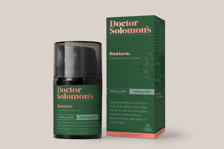 DOCTOR SOLOMON'S - Doctor Solomon's  Lotion 400mg  Restore 1:1 CBD 200:THC 200