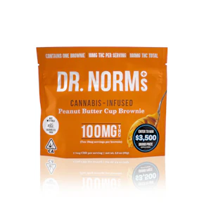 DR. NORM'S - Edible - Peanut Butter Cup Brownie - 100MG