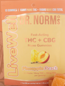 [Dr. Norm's] CBG Gummies - 1:1 - Pineapple Peach (H)