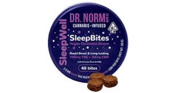 DR. NORM'S - DR NORMS | SLEEP BITES 2:1 THC/CBN - 40PK | EDIBLE