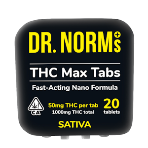 DR. NORM'S - Dr. Norm's | THC Max Tabs | Sativa | 1000mg