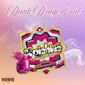Squishies Hash Rosin Gummies Dank Dragonfruit 200mg