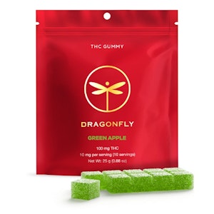 Dragonfly - Green Apple | Gummy | 100mg/10 Pieces | Dragonfly