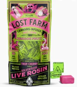 Lost Farm 100mg 10pk Dragonfruit x Trop. Cherry Live Rosin Chews