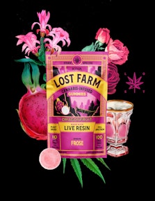 Lost Farm | Edible | Live Resin Gummies - Dragonfruit | 100mg,10