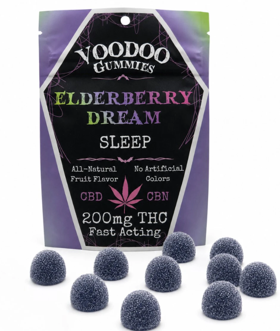 Voodoo - Voodoo-Gummies-Elderberry Dream-Sleep-Indica-200mg THC Main Image