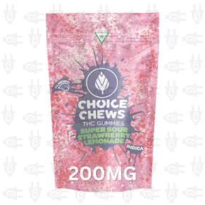 Choice - SUPER SOUR Cherry Limeade Gummies 200MG (10x20MG)