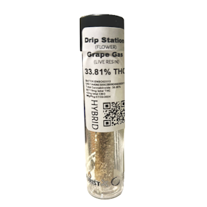 PURIST EXTRACTS - King Size Diamond Infused Preroll 1.5g - HYBRID - Drip Station x Grape Gas 33%