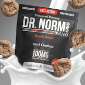 Dr. Norm's NANO Cookies & Cream Mini Cookies (10x10mg) 100mg