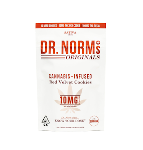 DR. NORM'S - Dr. Norm's Red Velvet Cookies (10x10mg) 100mg