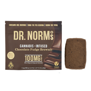 DR. NORM'S - Dr. Norm's Chocolate Fudge Brownie (VEGAN) 100mg