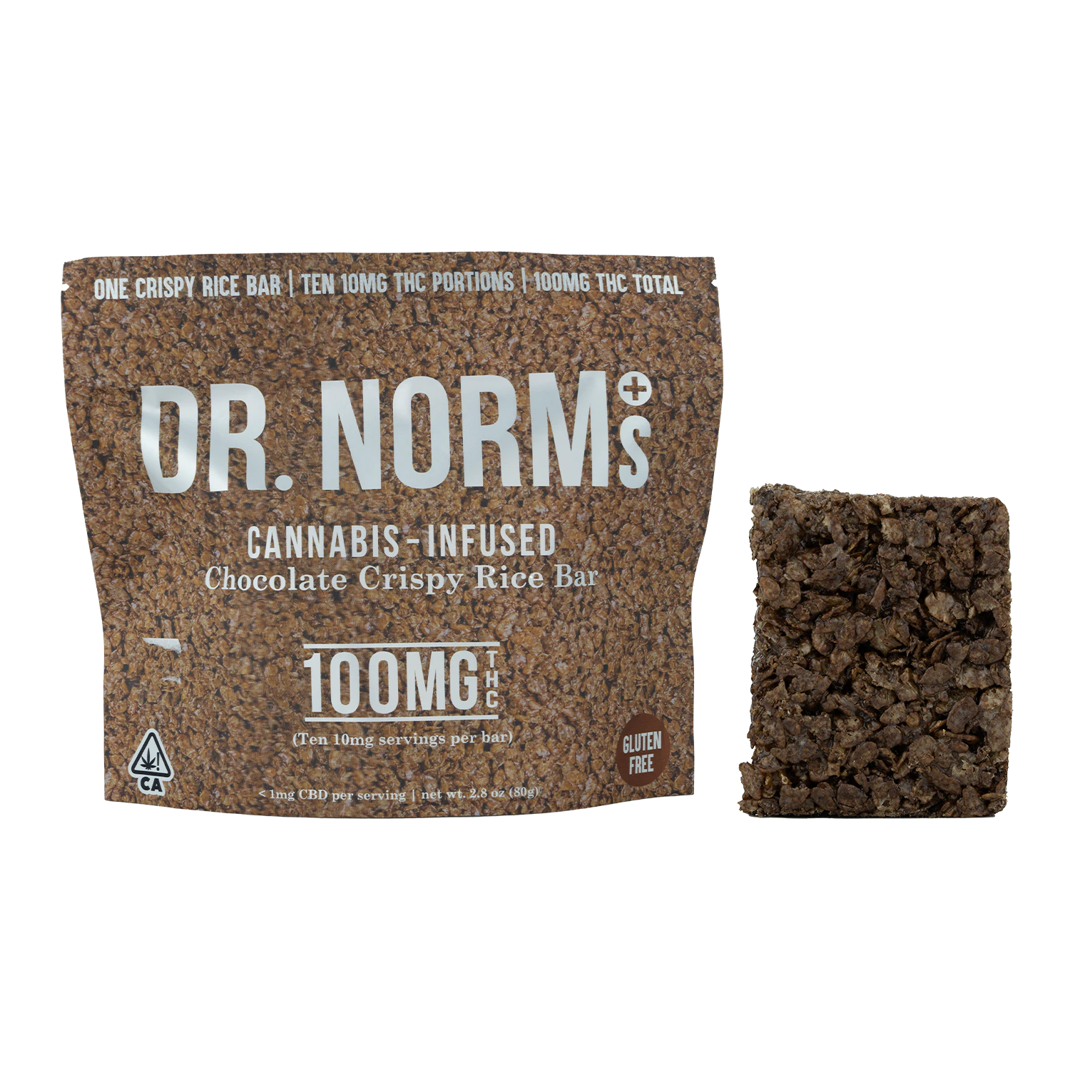Dr. Norm's - Dr. Norm's CHOCOLATE Crispy Rice Bar 100mg Main Image