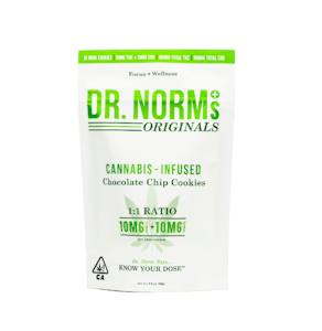 DR. NORM'S - Dr. Norm's 1:1 Chocolate Chip Cookies (10x10mg) 100mg