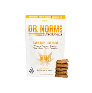 DR. NORM'S - Dr. Norm's Peanut Butter Chocolate Therapy Cookies (VEGAN - 10x10mg) 100mg