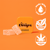 DROPS | ORANGE | EDIBLE | 100MG