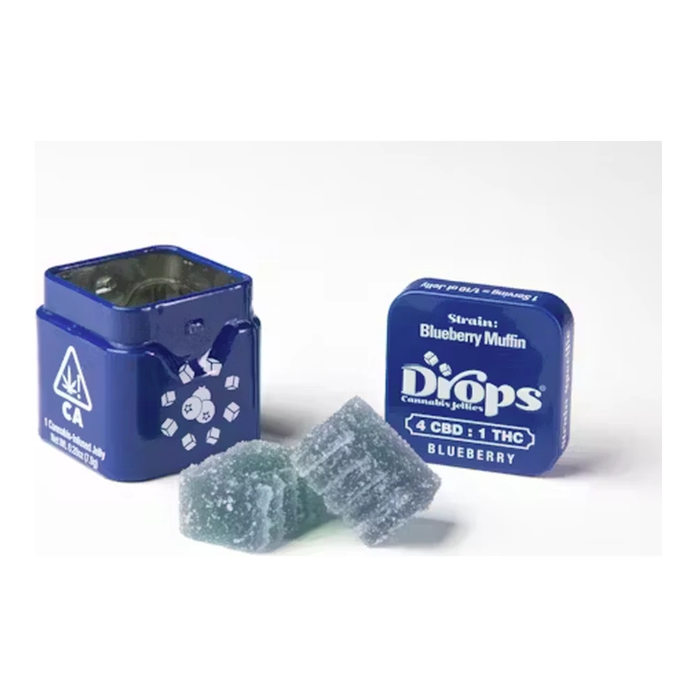 Drops - Drops | Blueberry 4:1 | Strain-Specific Live Rosin Infused Jellies | 2pc | 50mg Main Image