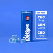 Drops - 20ct. 200mg CBD:10mg THC: 50mg CBN (Gentle Rexlaxation) - Blueberry