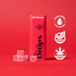 Drops - Drops Cherry 100mg 20 Pack Gummies