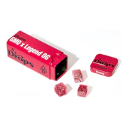 Drops | Cherry | Strain-Specific Live Rosin Infused Jellies | 20pc | 100mg