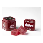 Drops | Cranberry 1:1 | Strain-Specific Live Rosin Infused Jellies | 2pc | 100mg