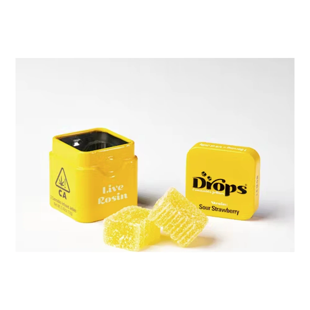 Drops - Drops | Lemon | Strain-Specific Live Rosin Infused Jellies | 2pc | 100mg Main Image