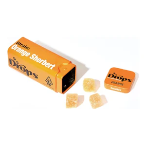 Drops | Orange | Strain-Specific Live Rosin Infused Jellies | 20pc | 100mg