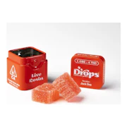 Drops | Strawberry 1:4 | Strain-Specific Live Rosin Infused Jellies | 2pc | 100mg