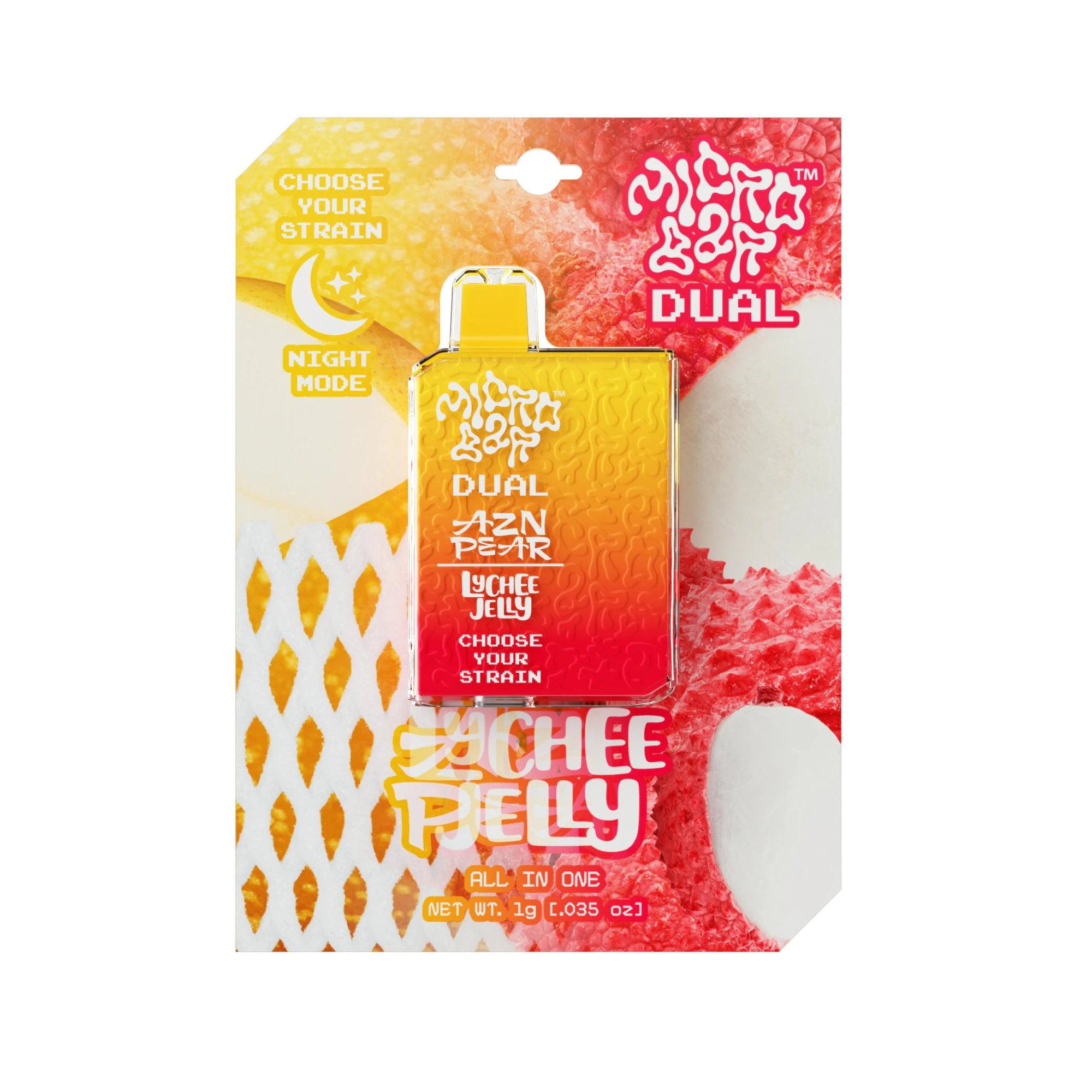 Micro Bar - 1g Azn Pear/Lychee Jelly / All-in-One / Micro Bar Dual Main Image