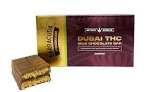 DETROIT EDIBLES - Detroit Edibles - Barracuda Bar - Dubai Milk Chocolate 200mg