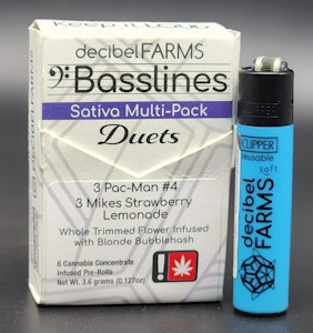 DECIBEL FARMS - Sativa Baseline Duets, Multipack, 6 pack, 3g