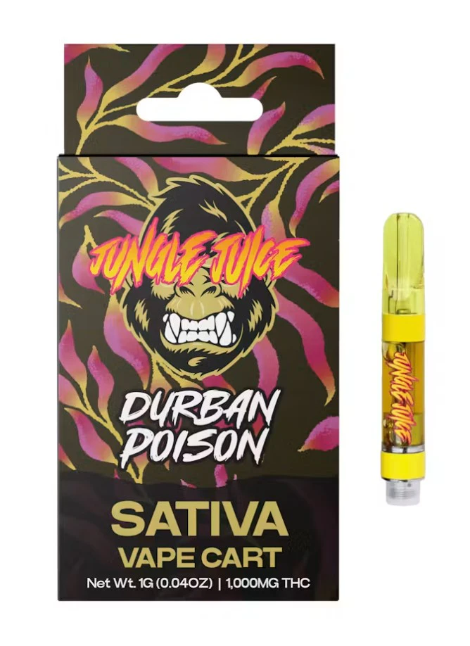 Jungle Juice -  Jungle Juice-Durban Poison-Sativa-1G Cart-86.50% THC Main Image