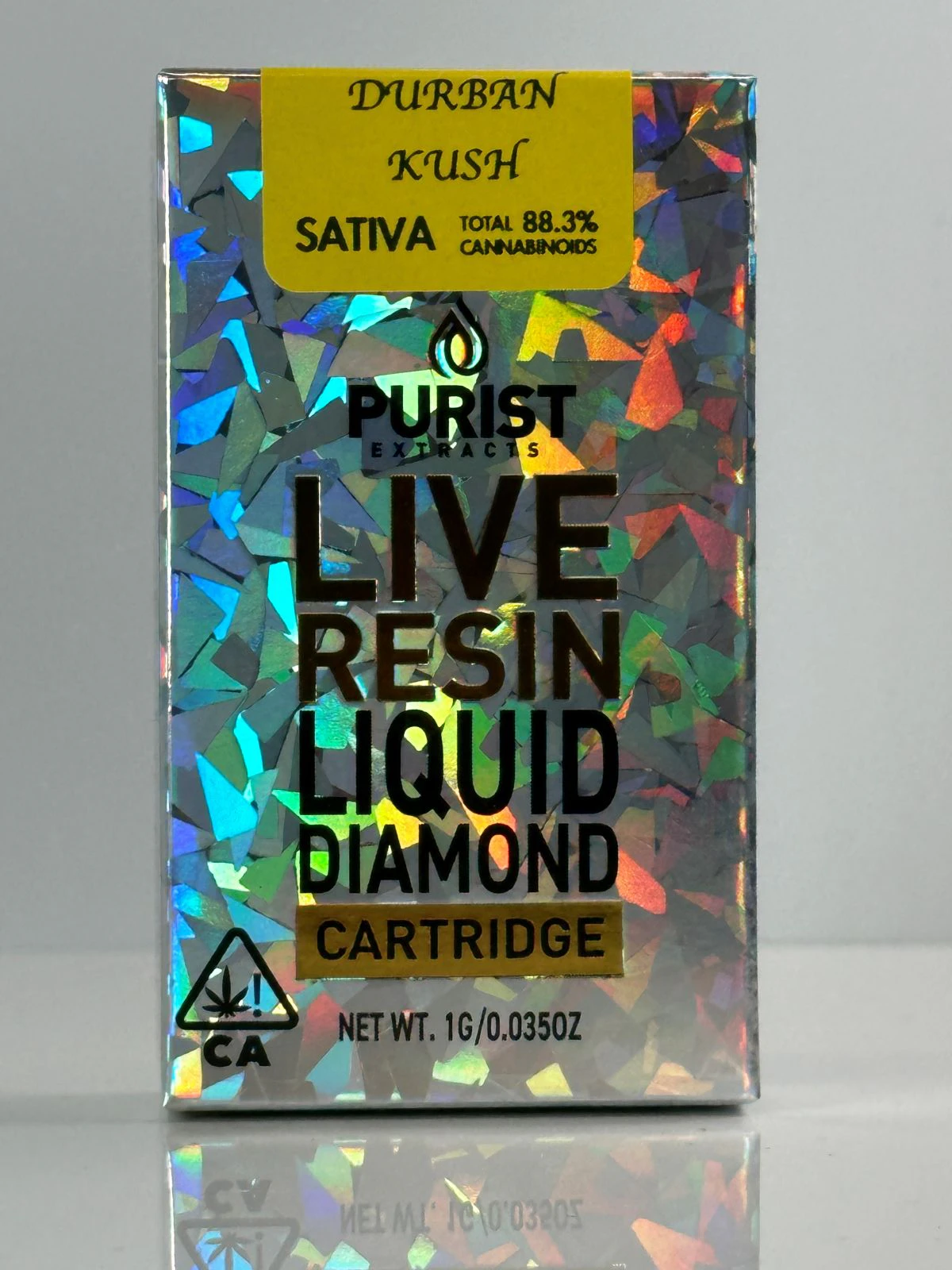 Purist - Purist 1g Durban Kush Liquid Diamond Cartridge  Main Image