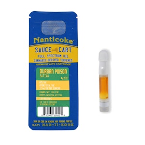 NANTICOKE - Durban Poison | 87% | Cartridge | 1g | Nanticoke