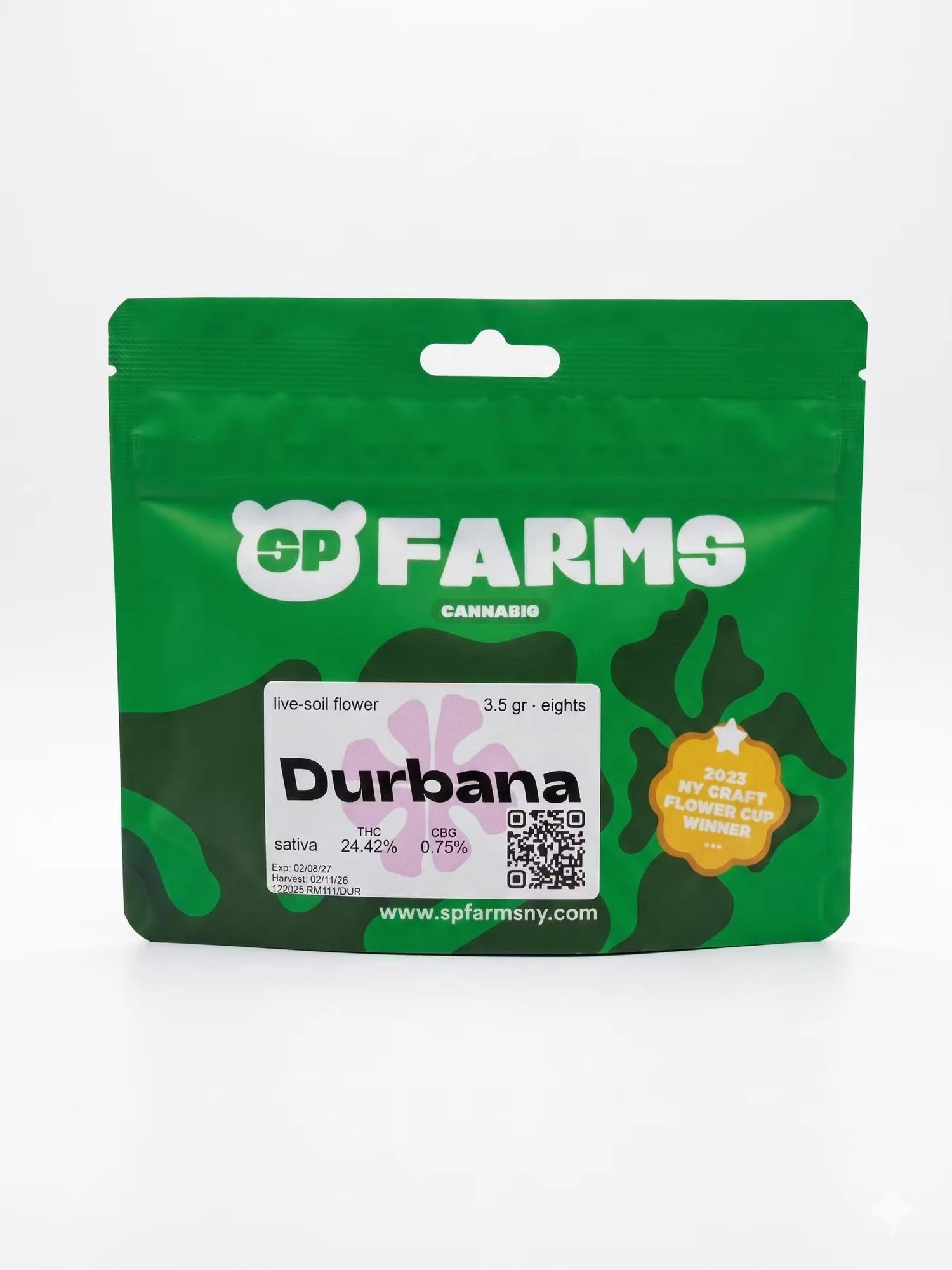 SP Farms - SP Farms | Durbana | Premium Indoor | Flower | 3.5g  Main Image