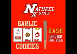 Naturel Xotics Garlic Cookies Hash infused preroll 1G