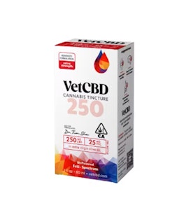 VETCBD - VET CBD Extra Strength Tincture 2oz CBD 250mg : THC 25mg