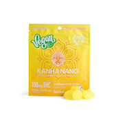 Kanha 100mg NANO Sativa Vegan Luscious Lemon Gummies