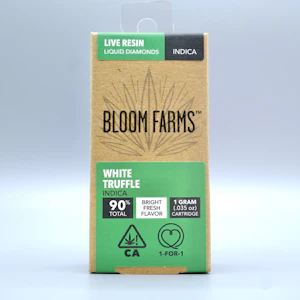 BLOOM FARMS - White Truffle 1g Live Resin Liquid Diamonds Cart - Bloom Farms