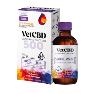 VETCBD - 525mg 20:1 CBD:THC Regular Strength Tincture (2oz) - Vet CBD