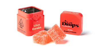 Drops - Watermelon Live Rosin Gummies 2ct - 100mg