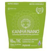 Kanha Nano - Hybrid Sublime Key Lime Gummies 20 Pack (100mg)