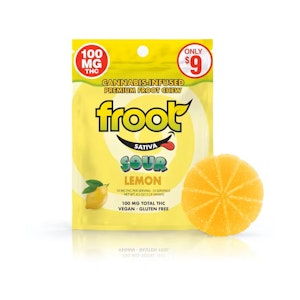FROOT - Froot - 100mg Sour Gummy - Lemon